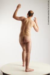 Nude Man White Standing poses - ALL Average Short Brown Standing poses - simple Realistic